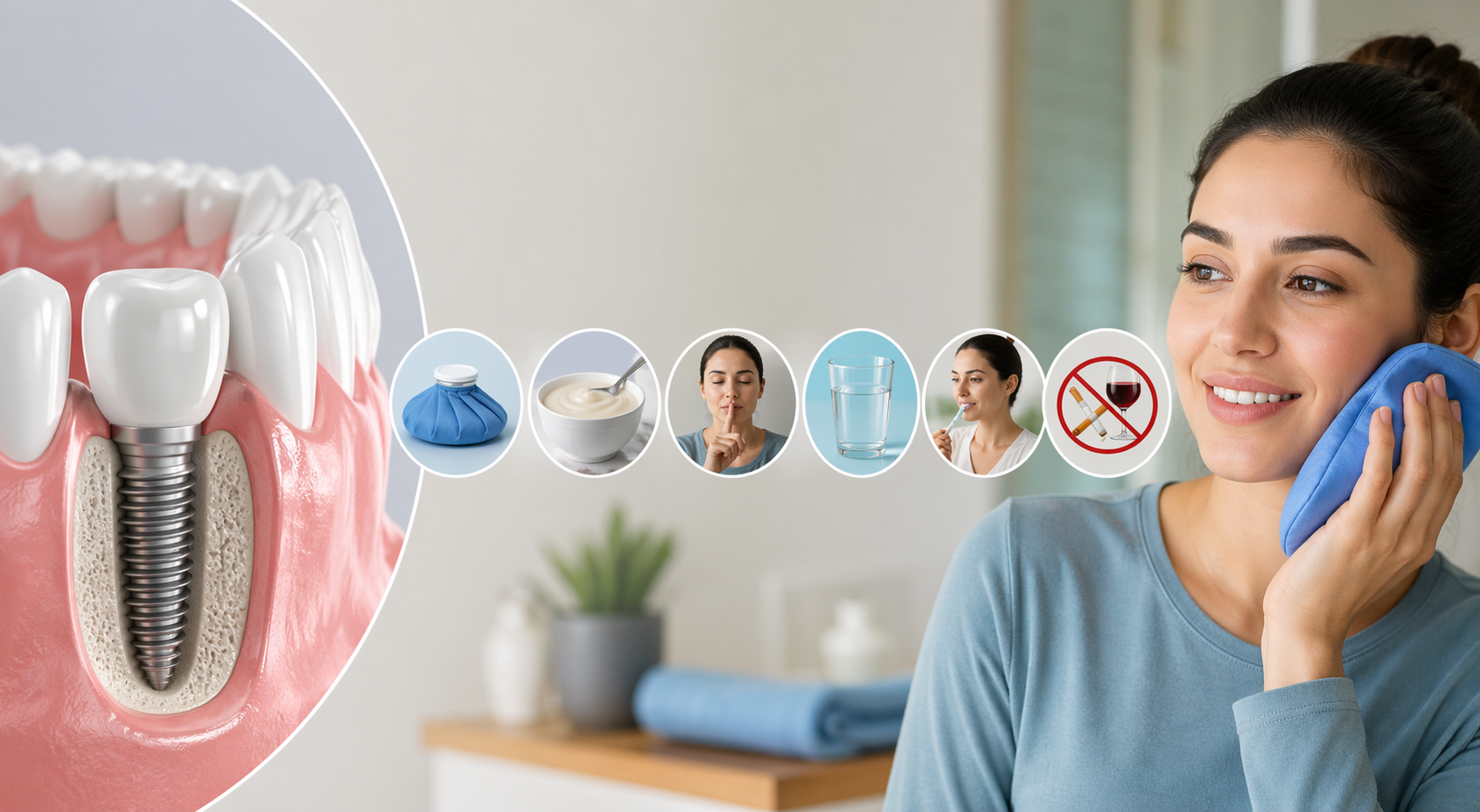 Dental implant aftercare